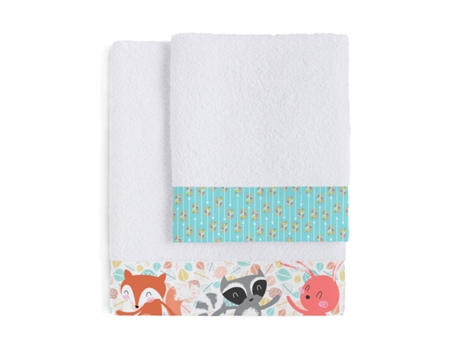 Juego de Toallas HAPPYFRIDAY Moshi Moshi Fantasy Multicolor 2 Piezas