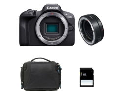 Cámara Canon EOS R100 + Bolsa + Tarjeta SD de 8 GB + Adaptador EOS R