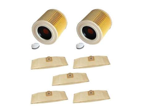Filtros de bolsas de polvo compatibles con aspiradora Karcher Wd3 Wd3200 Wd3300 Mv3