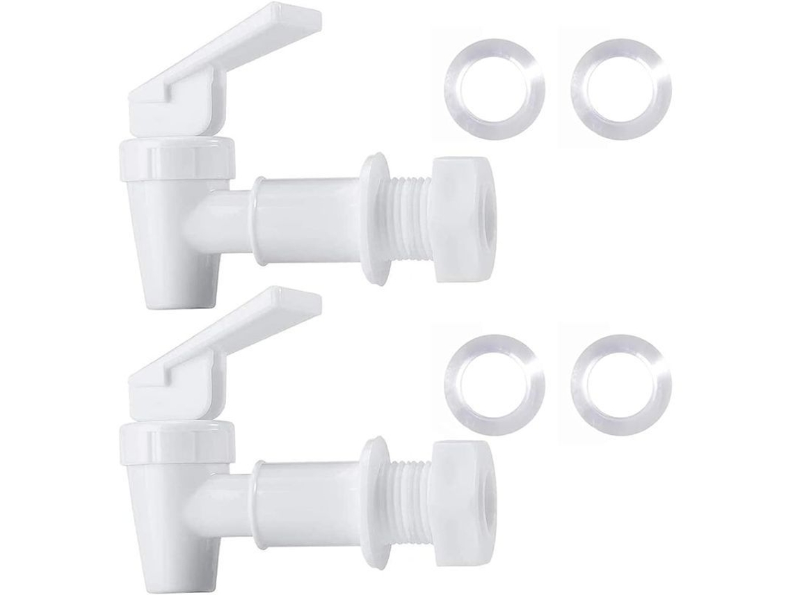 2026-grifo De Agua Plástico Sin Bpa, Reemplazo De Mesa, Para Dispensadores, Frascos De Agua, Barricas, Fácil Instalación (2 Blancos)