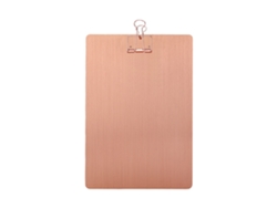 Tablero De Dibujo De Metal Resistente Al Rasgado Y Acero Inoxidable Clipboard Carpeta Para Escritura Y Pintura Color Rosa Oro