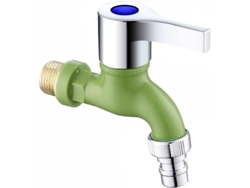 Grifo De Agua, Rosca Macho De 1/2 Pulgada, Montaje En Pared, Conector Rápido De Lavado (verde) Chrui
