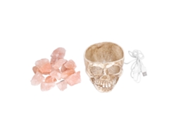 Lámpara De Sal De Cristal Con Forma De Calavera, Ajuste Continuo De Brillo, Luz Nocturna Led.