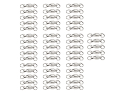 2026rebe-50pcs Rotulas De Pesca De Acero Inoxidable Con Rodamiento De Bolas Anillos Soldados Resistentes Agua Salada Y Dulce Tipo 2