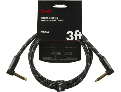 Cable para Instrumentos FENDER Deluxe Series Jack/Jack Black Tweed (0,9 m)