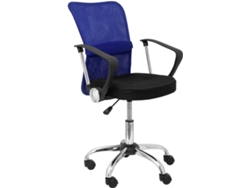Silla de Escritorio Operativa Infantil PIQUERAS Y CRESPO Cardenete Azul y Negro (Malla)