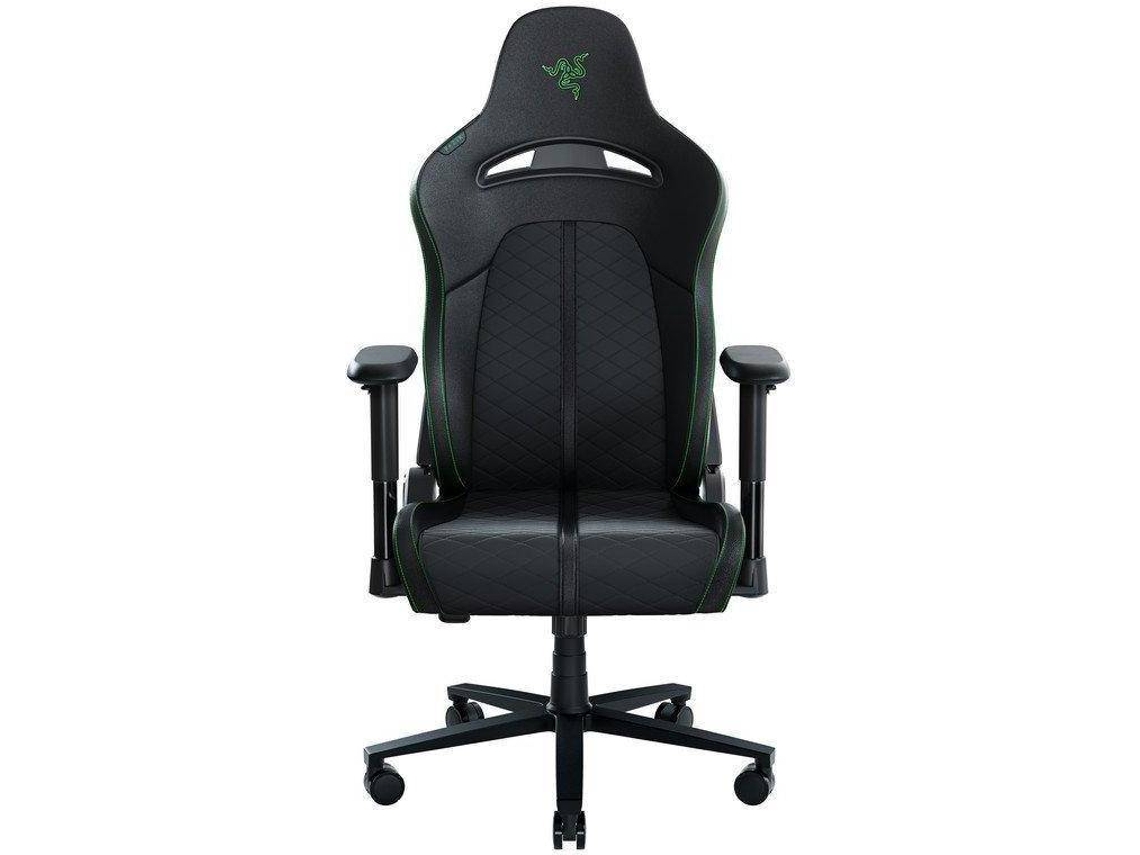 Silla Gaming Razer Enki (Hasta 136 kg - Elevador a Gas Clase 4 - Negro y Verde)