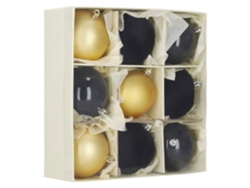 Bolas para árbol de Navidad, juego de 9 adornos para centro de mesa, 8,5 cm, irrompibles