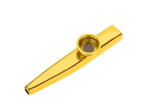 Musical Kazoo Durable Metal Kazoo Flauta Boca Instrumento Musical Accesorio (Oro)