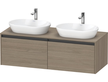 Mueble DURAVIT Ketho.2 bajo lavabo recorte para lavabo en ambos lados 1400x459x550mm K24888B