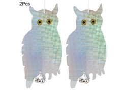 2 Repelentes Repelentes para Aves con Diseño de Búho para Jardín