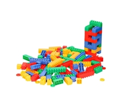 Let's Play - Juego de construcción infantil de 1 pieza con 156 bloques de construcción multicolores