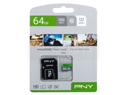 Tarjeta de Memoria Micro SD PNY Elite 64 GB