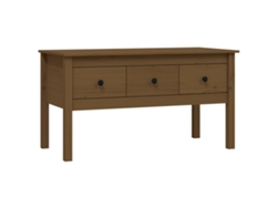 Maison Exclusive - Mesa De Centro Madera Maciza De Pino Marrón Miel 102x49x55 Cm