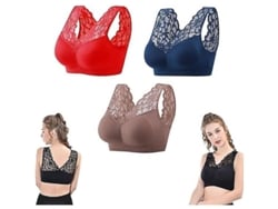 2026-3pcs Brassière Anti-relâchement Sein, Respirante Confortable Sans Armature Pour Sport Et Sommeil