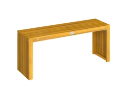 Banco De Jardín De Madera, 2 Plazas, Asiento De Listones, 110 Cm, 240 Kg, Patio, Balcón, Parque Natural.