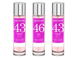 3x Perfume de Mujer (2)Nº43 Nº46 150ml CARAVAN