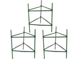 Jaulas Para Plantas Y Enrejados Triangulares De 40 Cm, Juego De 3 Para