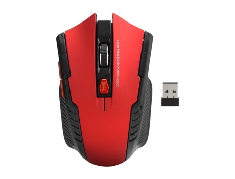 Ratón óptico HURRISE 2,4G ratón inalámbrico 3 niveles dispositivo externo de ordenador óptico ajustable con receptor USB