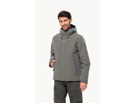 Chubasquero de Hombre JACK WOLFSKIN Snowy Park Verde (M)
