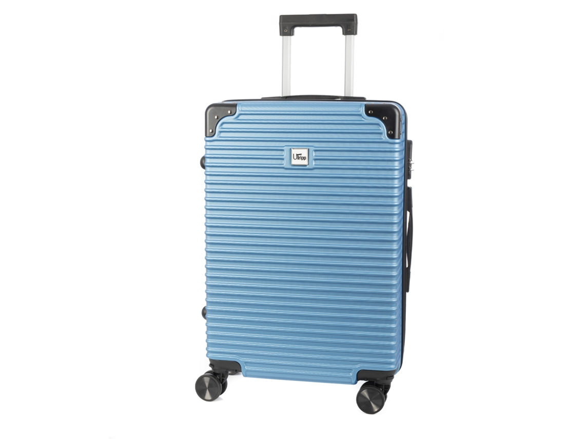Equipaje de cabina DAM Trolley fabricado en material ABS ligero con esquinas reforzadas y cerradura de combinación.