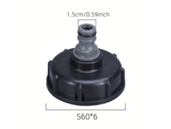 Conector de manguera de jardín de plástico para tambor IBC Pickifypunnyb Slo Slowmoose