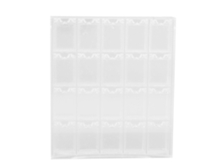 Caixa De Armazenamento De Unhas Com 20 Compartimentos Transparente Multifuncional Organizador De Bijuterias Em Grade