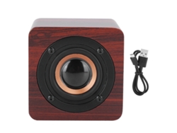Coluna De Som Portátil Mini Bluetooth Madeira Sem Fio 3w Alto-falante Outdoor Para Casa E Viagens