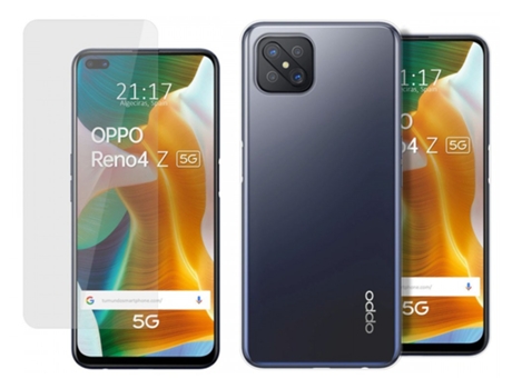 Carcasa + Protector de Pantalla Oppo Reno 4Z 5G TUMUNDOSMARTPHONE Pack Transparente