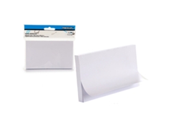 Paquete de 12 notas adhesivas blancas grandes de 76 x 127 mm.