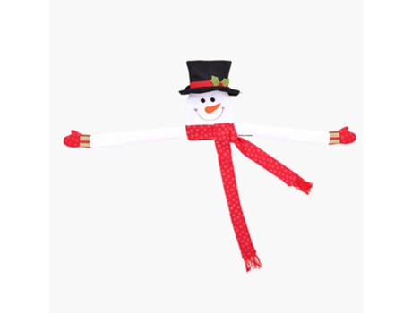 Adorno para árbol de Navidad muñeco de nieve Hugger - Navidad vacaciones país de las maravillas fiesta decoración ornamento suministros, trompeta r...