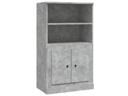 Mueble alto MAISON EXCLUSIVE en derivados de madera gris cemento (60x35,5x103,5 cm)