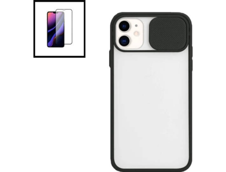 Carcasa + Protector iphone X PHONECARE Slide Window Anti Choque Frosted Negro