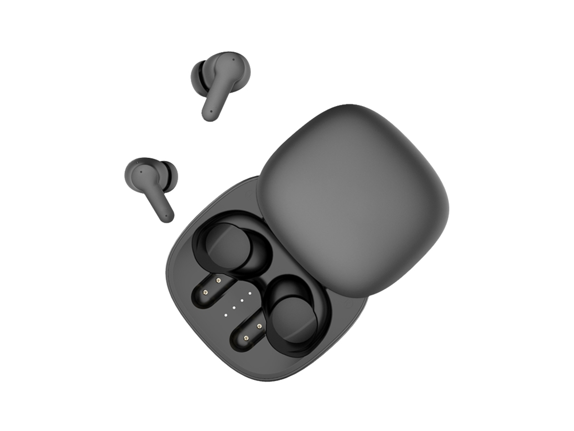 (negro) Auriculares Inalámbricos Bluetooth, Admite Controles Táctiles, 4 Parlantes, Cancelación De Ruido Y Baja Latencia.