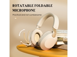 Auriculares Inalámbricos Supraaurales Para Juegos Bt5.3 Con Micrófono Giratorio, Entrada Aux Y Almohadillas Suaves Y Plegables.
