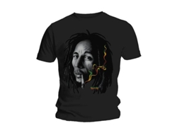Camiseta ROCK OFF Bob Marley Rasta Smoke (Talla: XL)