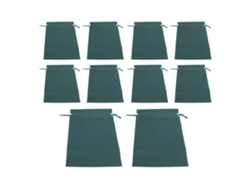 Paquete de 10 bolsas de almacenamiento plegables, impermeables, lavables, resistentes y duraderas con cordón para viajes escolares.