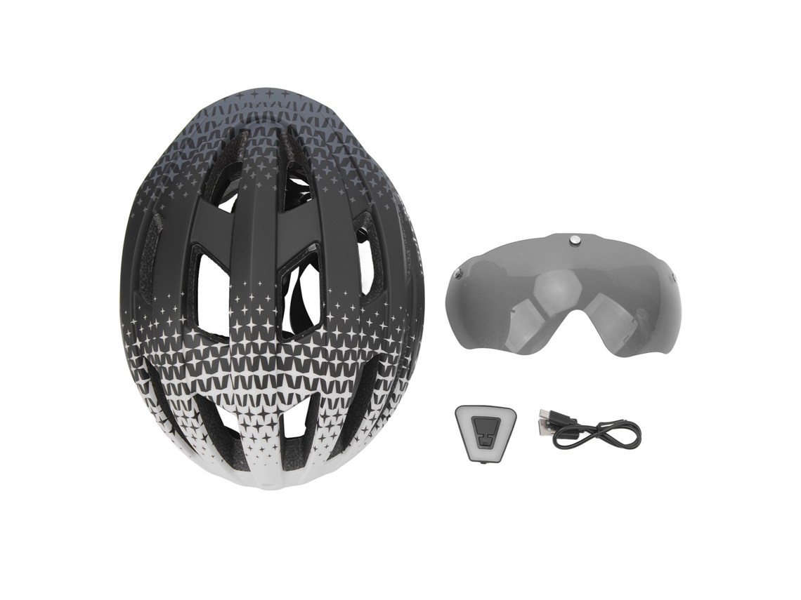 Jinwei-casco De Bicicleta Ligero Para Adultos Con Luz Trasera Ajuste Dial 56-61cm Para Montaña Ciclismo