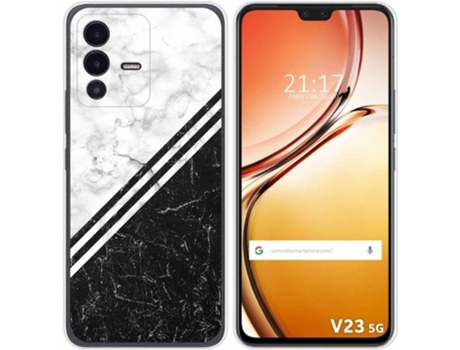 Carcasa para Vivo V23 5G TUMUNDOSMARTPHONE Dibujos Mármol 01 Multicolor