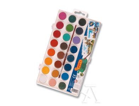 Estuche Plastico 24 Acuarelas Jovi Colores Surtidos