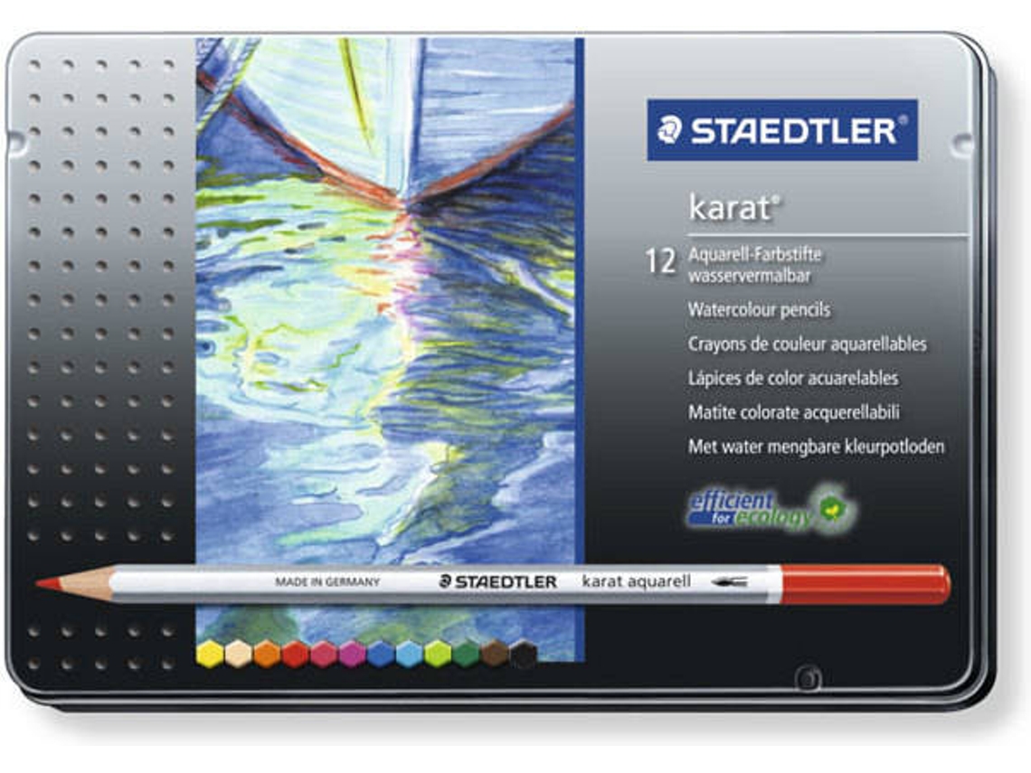 Acuarela STAEDTLER Karat (Multicolor - 12 Tabletas)