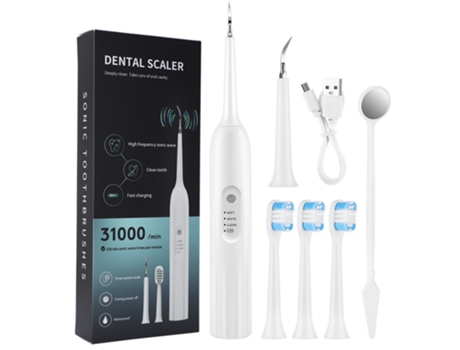 Cepillo de Dientes Eléctrico TRUMSEN X-8 Blanco (31000 Rpm - 5 Modos - Recargable)