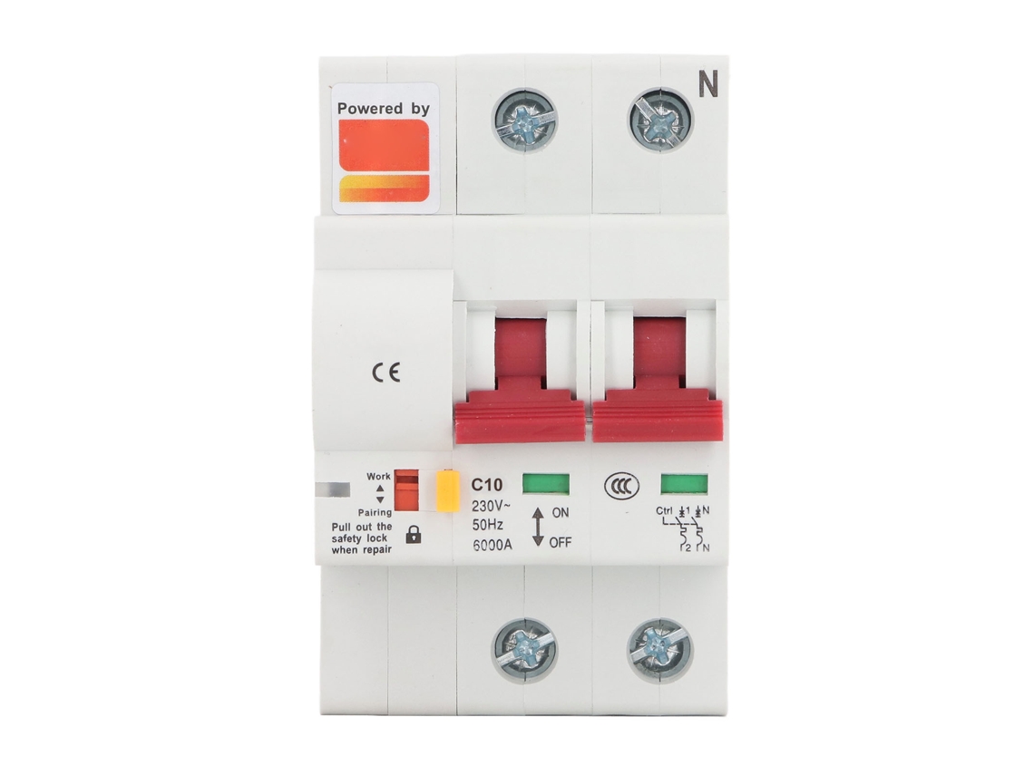 Yncm2026-interruptor De Circuito Inteligente Wifi De 2 Polos Ac Con Recierre Automático Y Control Remoto Por App