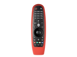 Capa Protetora De Silicone Macio Para Controle Remoto Tv Lg An-mr600 Vermelha Anti Poeira