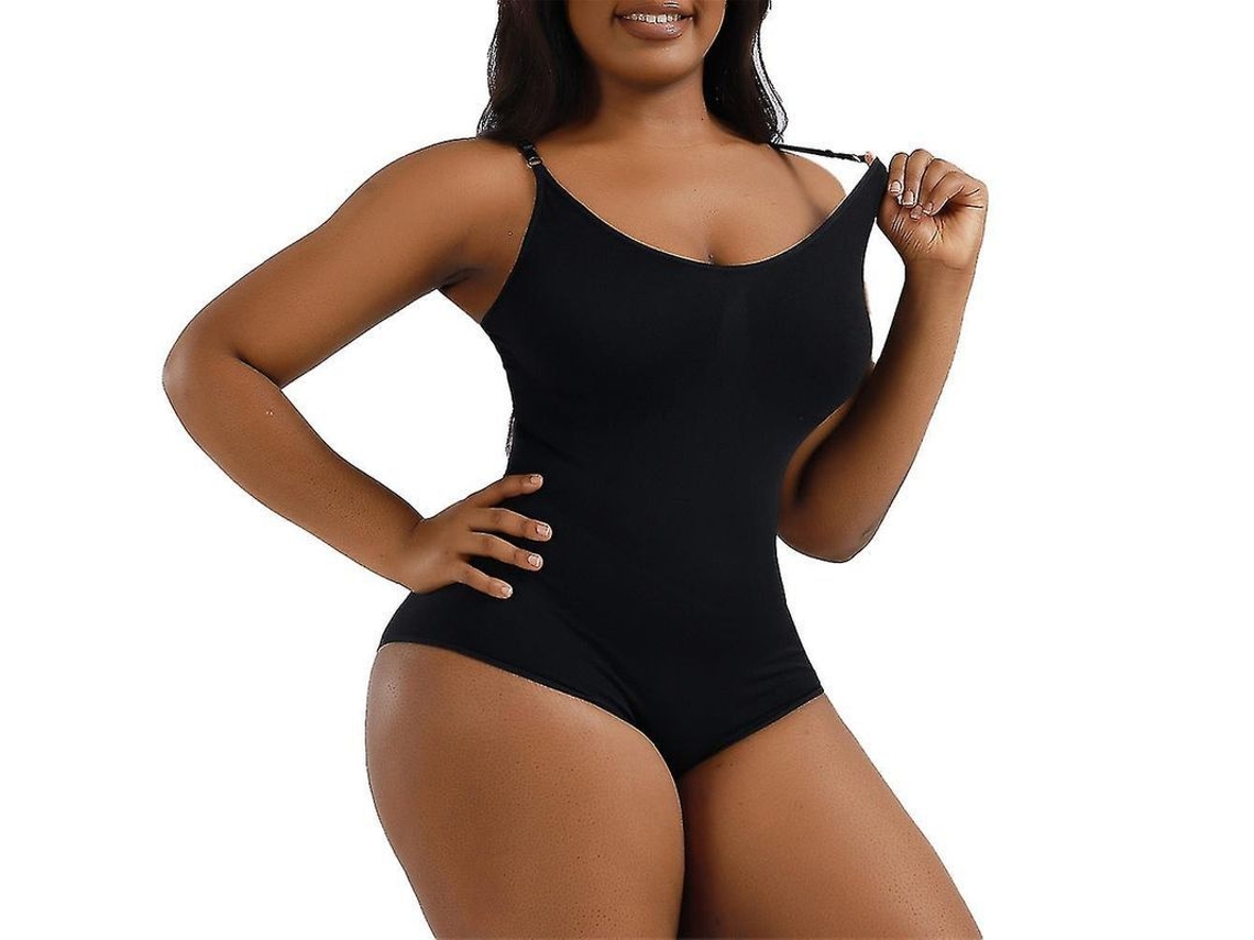 Body Moldeador Heyshape Snatched Para Mujer, Sin Costuras, Color Negro Y Marrón.