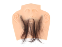 Bigote Y Barba Artificial Para Hombres - Alta Simulación, Pieza De Práctica De Recorte, Reutilizable, Diferentes Estilos
