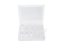 Omni-120 Uñas Falsas Transparentes De Cobertura Completa, Puntas De Extensión Para Arte De Uñas Caja 2