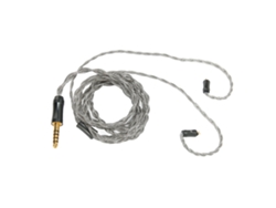 Cable De Repuesto Para Auriculares Con 4 Núcleos De Cobre Plateado Y Conector De 4,4 Mm, 1,2 M.