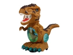 Juguete de dinosaurio Rebe con simulación de movimiento universal, rociador, música y luces.
