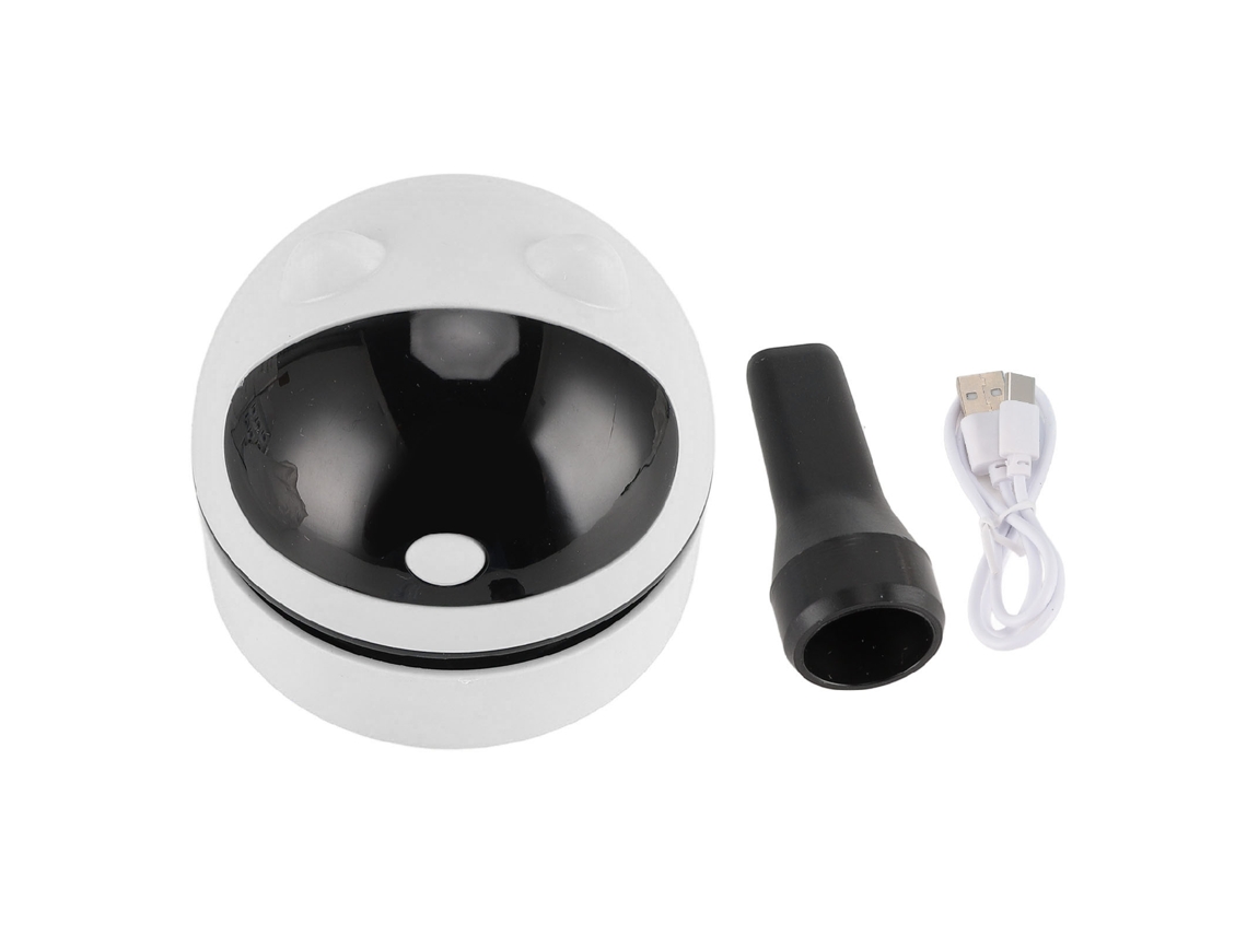 Mini Aspiradora De Escritorio Portátil Recargable Para Teclado, Ordenador Y Piano - Blanca